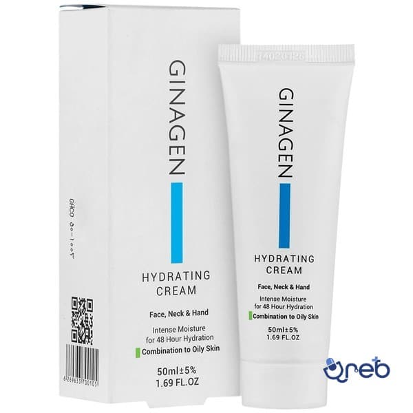 کرم آبرسان و مرطوب کننده پوست چرب و مختلط ژیناژن 50 میلی لیتر