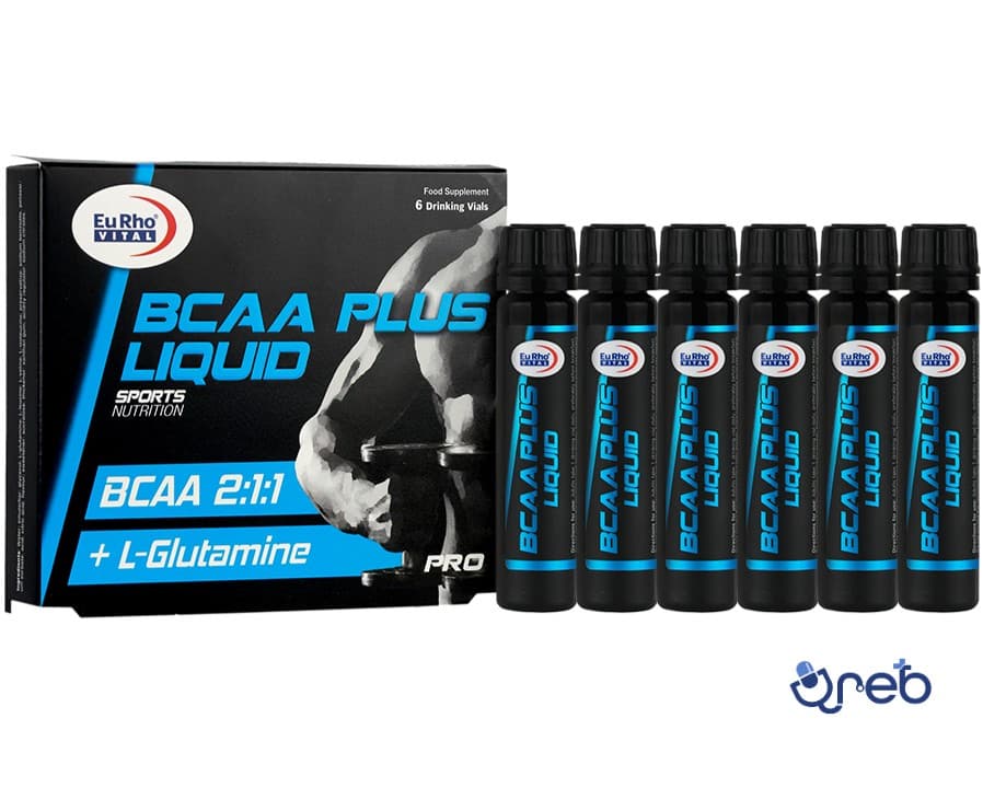 ویال بی سی ای ای پلاس لیکوئید یوروویتال ۶ عددی با طعم پرتقال