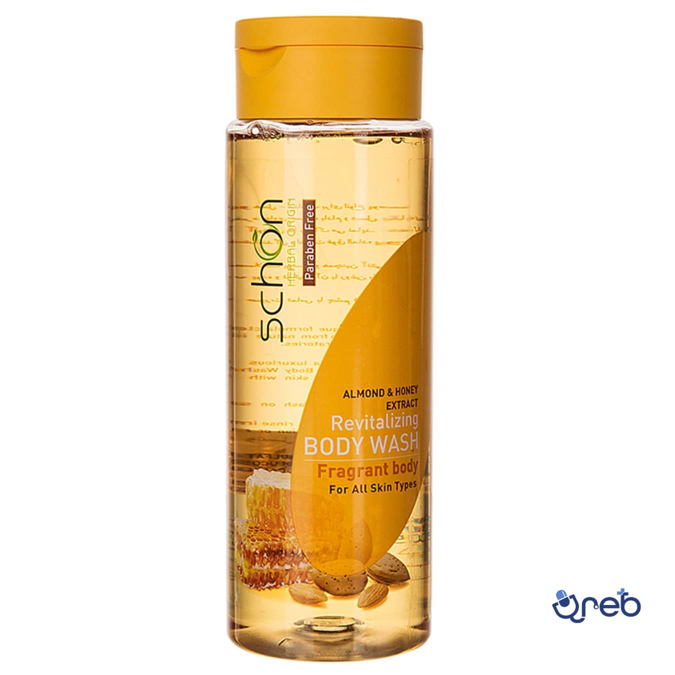 شامپو بدن شون با عصاره بادام و عسل ۴۲۰ میلی لیتر