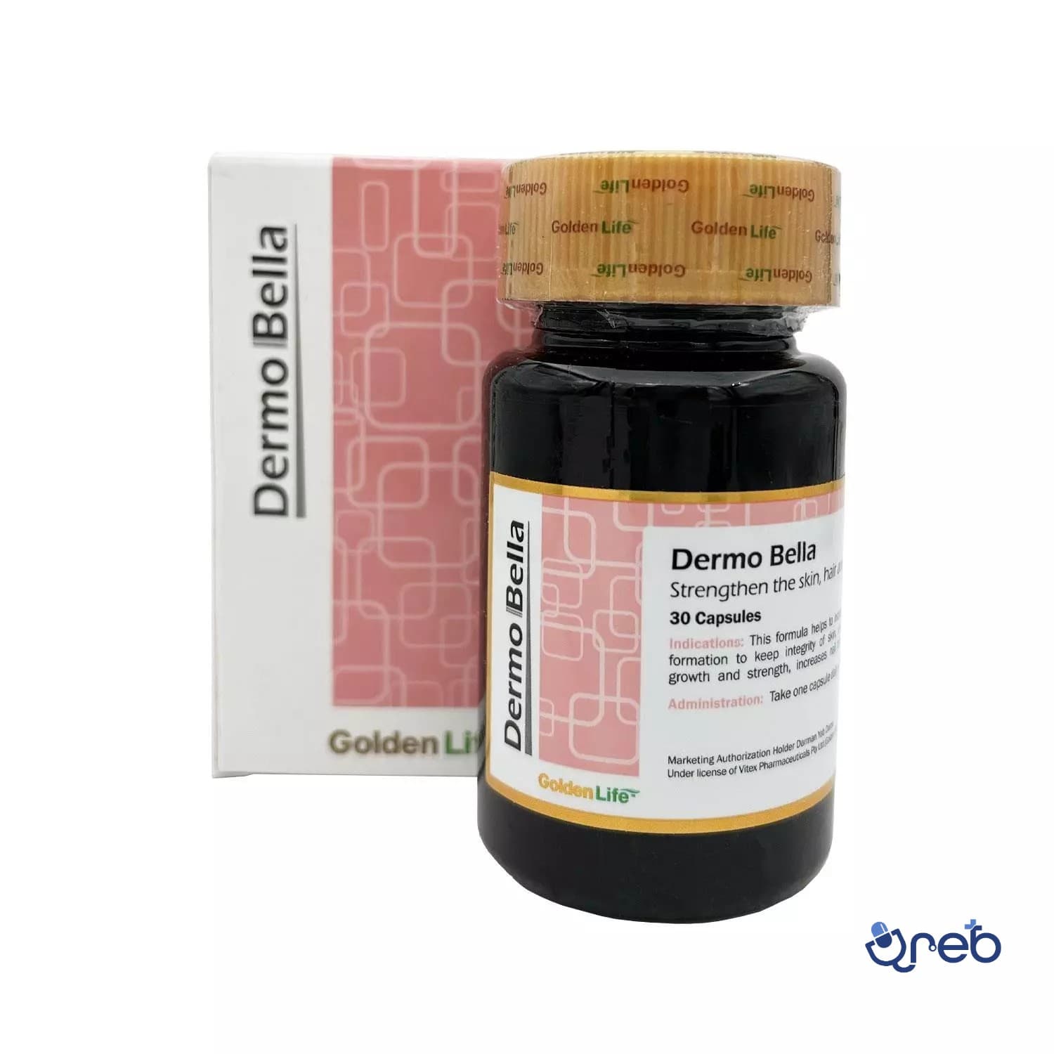 کپسول درموبلا گلدن لایف 30 عددی