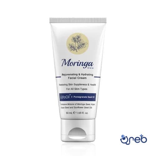 آبرسان و جوان کننده صورت مناسب انواع پوست مورینگاامو 50 میلی لیتر 