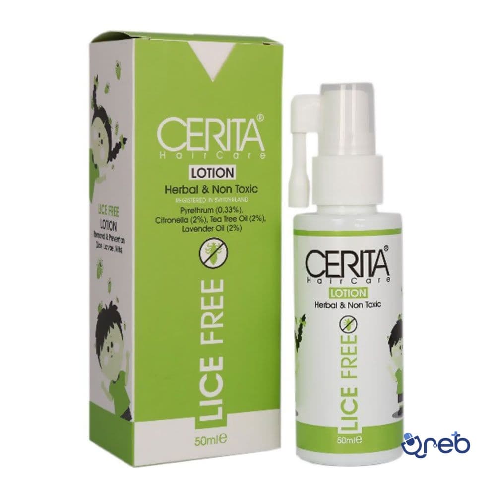 لوسیون ضد شپش لایس فری سریتا مناسب انواع مو