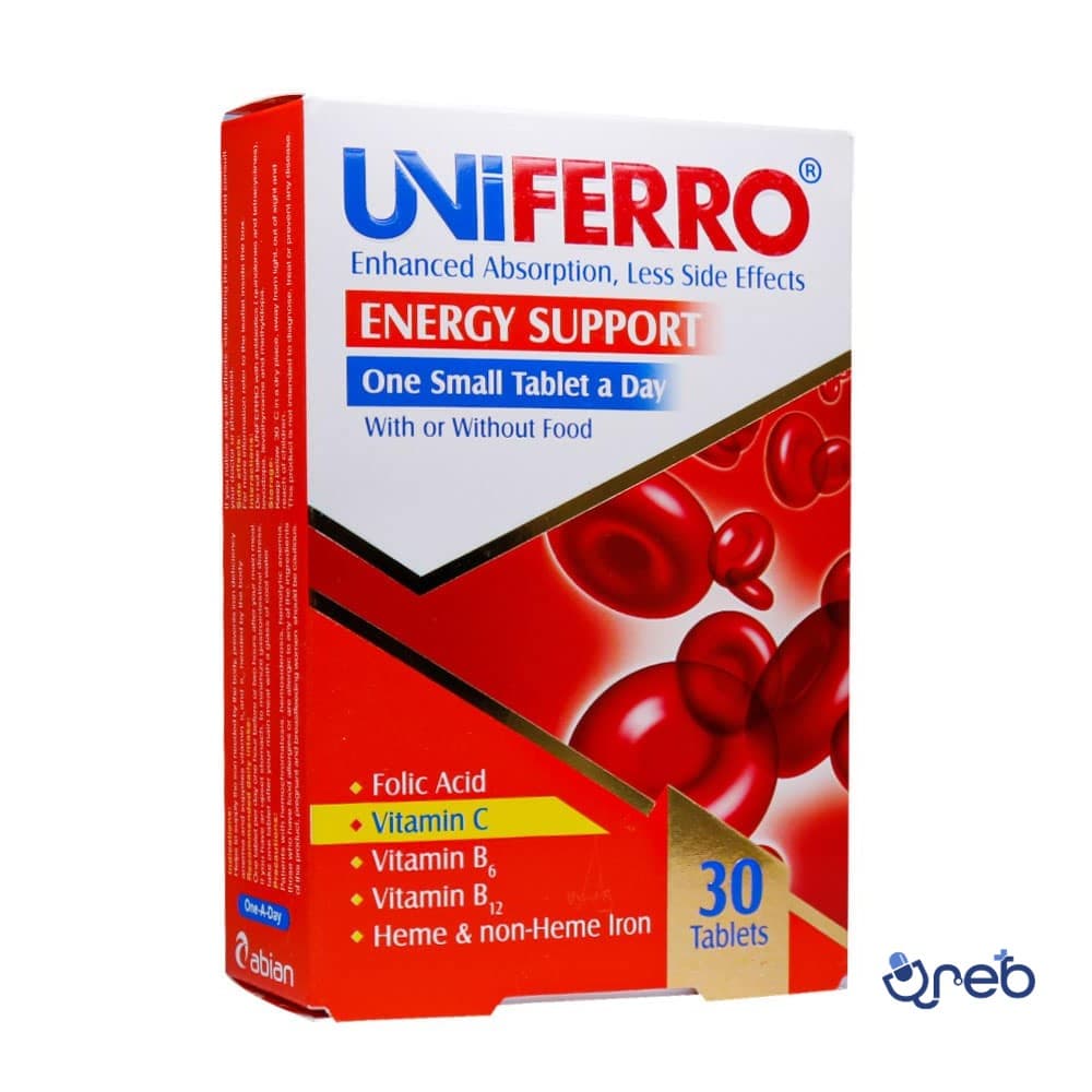 قرص یونی فرو ابیان دارو 30 عددی