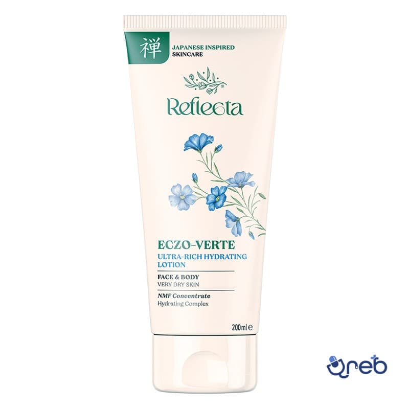 لوسیون مرطوب کننده پوست بسیار خشک صورت و بدن اگزو ورته رفلکتا