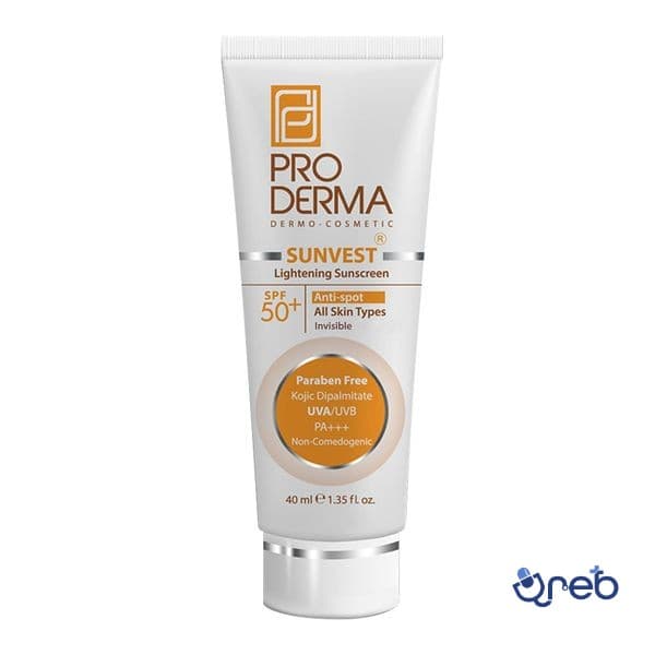 ضد آفتاب ضد لک و روشن کننده +SPF50 بی‌رنگ پرودرما