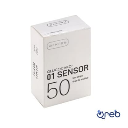 نوار تست گلوکز خون گلوکوکارد 01 سنسور  50 عددی