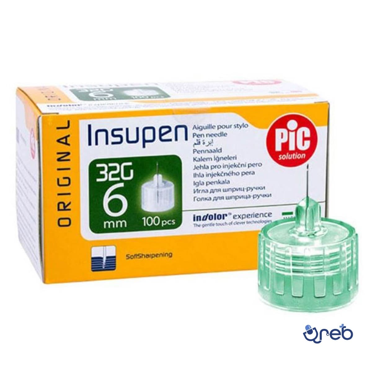 سرسوزن قلم انسولین پیک مدل اینسوپن 6 میل | نازک و بدون درد