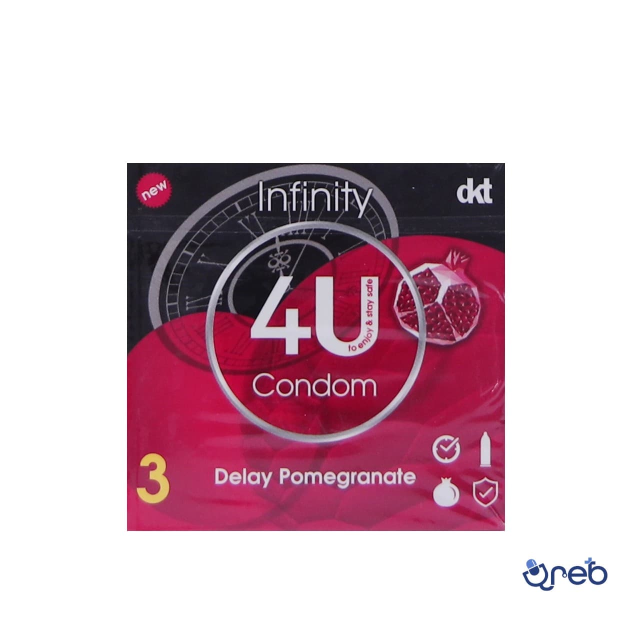 کاندوم تاخیری انار اینفینیتی فور یو 3 عددی
