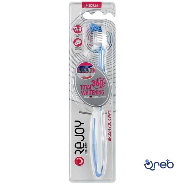 مسواک توتال وایتنینگ 360 درجه متوسط کد 107 ری جوی 1عدد