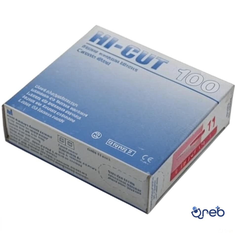 تیغ جراحی سایز 11 های کات 100 عددی