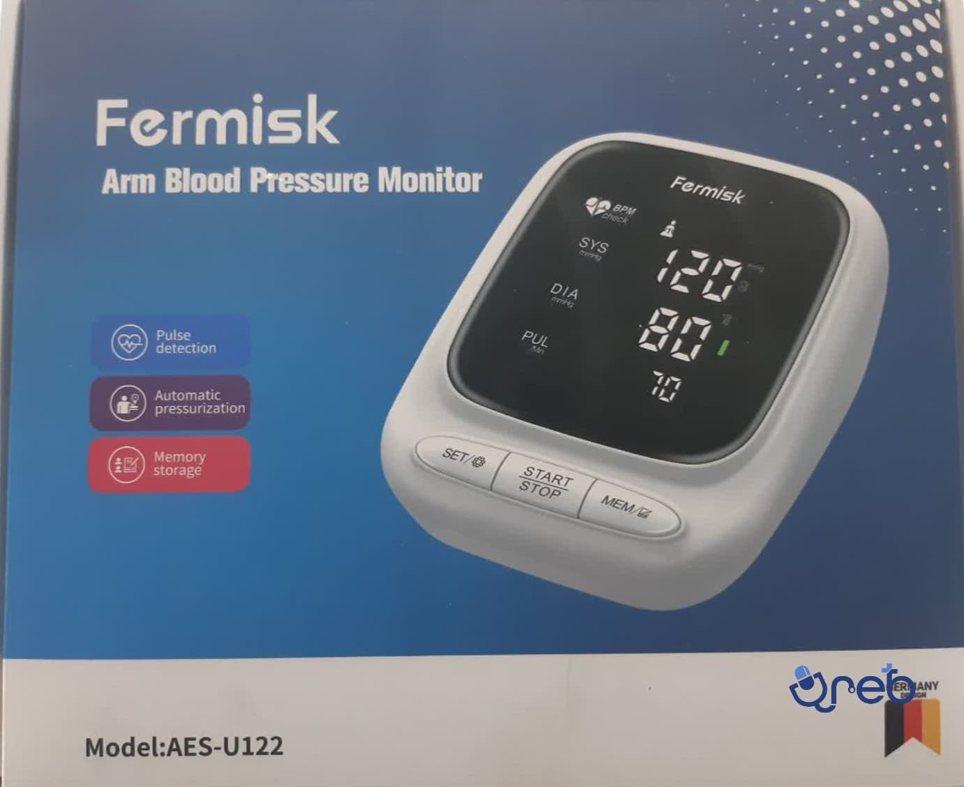 فشارسنج دیجیتال بازویی سخنگو  Fermisk-AES-U122