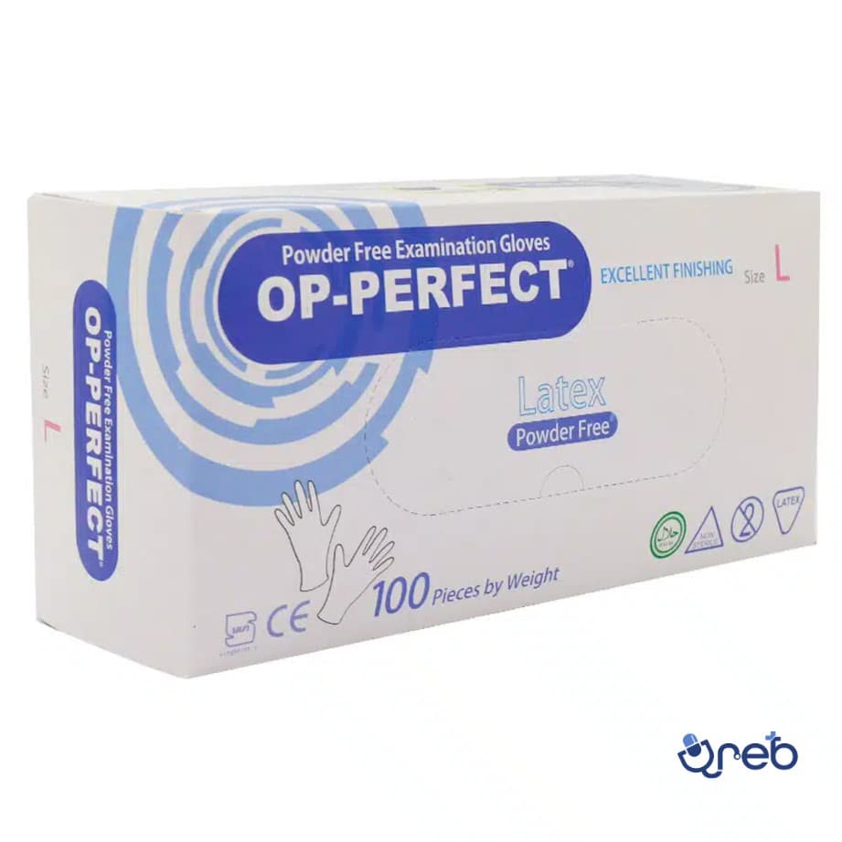 دستکش لاتکس بدون پودر اپی پرفکت 100 عددی سایز بزرگ