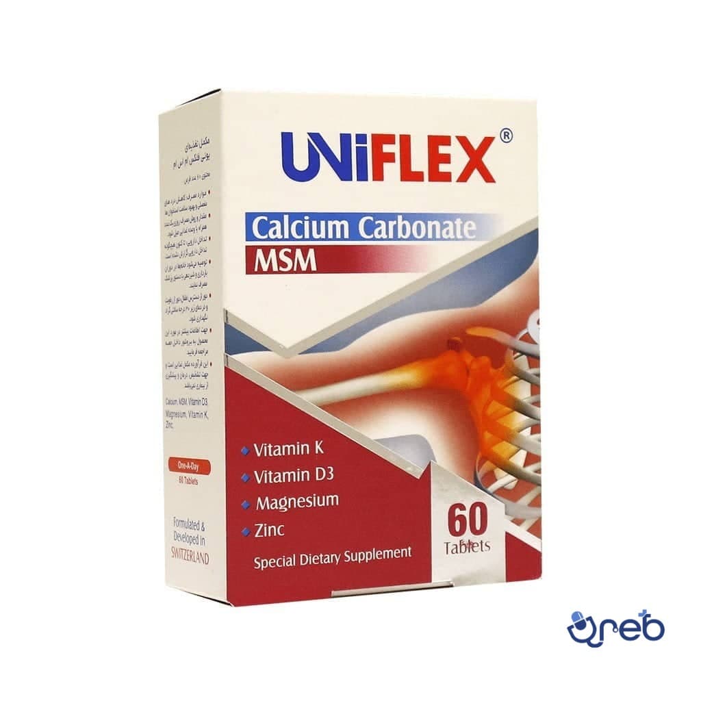 قرص یونی فلکس ام اس ام لیبرتی ابیان دارو 60 عددی