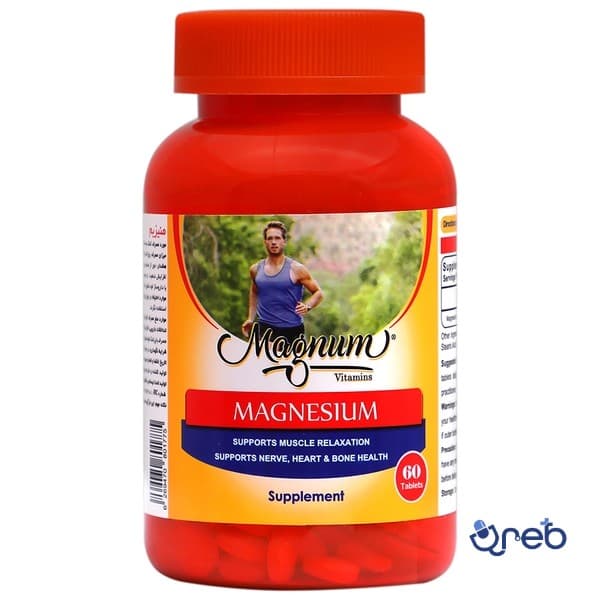 قرص منیزیم مگنوم ویتامینز 60 عددی